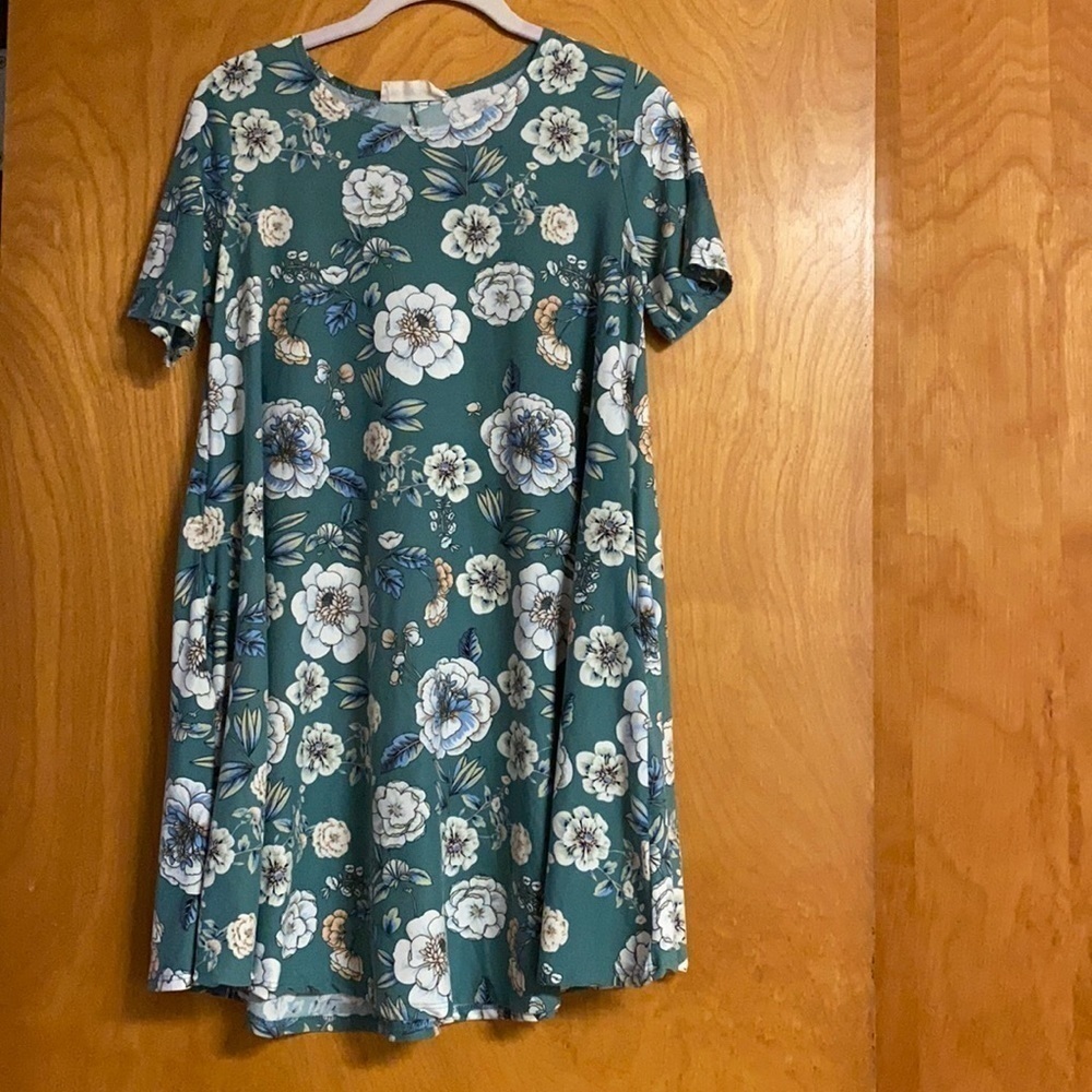 Molly Green Floral Dress - Picture 1 of 3